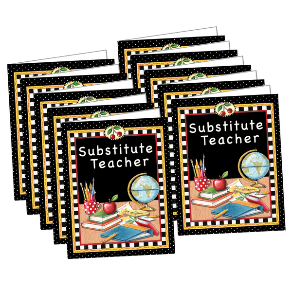 Teacher Created Resources Mary Engelbreit Substitute Teacher Pocket Folder, PK10 TCR4834